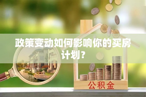 东势政策变动如何影响你的买房计划？